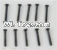 PXtoys 9300 Spare parts P88002 Round Head screws(10pcs)-1.8x14mm,PXtoys 9300 RC Car Parts,PXtoys 9300 RC Truck Spare parts Accessories,1:18 4WD High Speed Buggy Parts